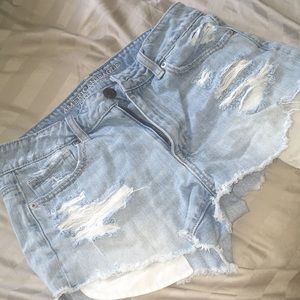 Jean shorts light and zip